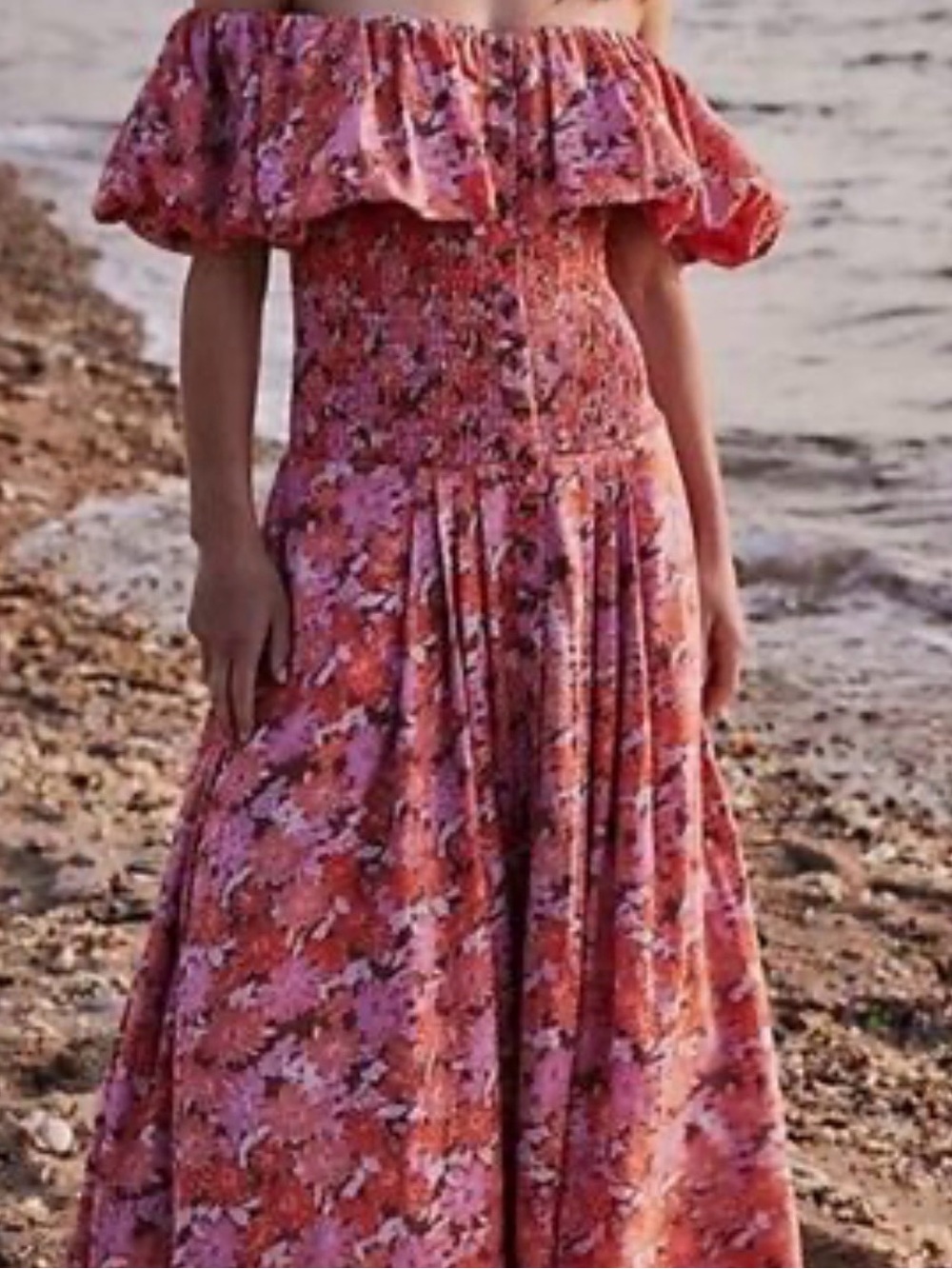 FREE PEOPLE Lewis maxi off shoulder dress